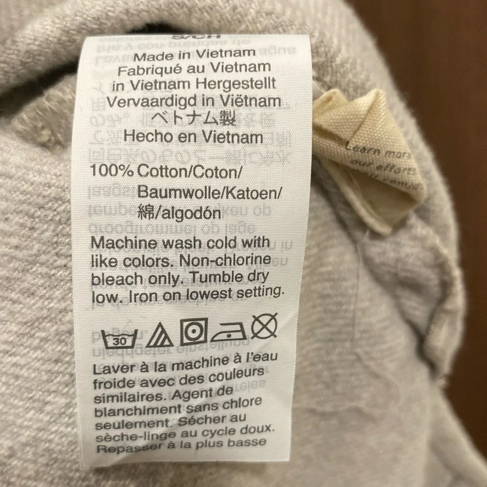 MADEWELL‎ Light Gray Flannel Flap-Pocket Oversized Ex-Boyfriend Shirt Size Small - Picture 11 of 11